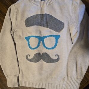 2 Old Navy Kids Beige Sweater with Fun Graphic